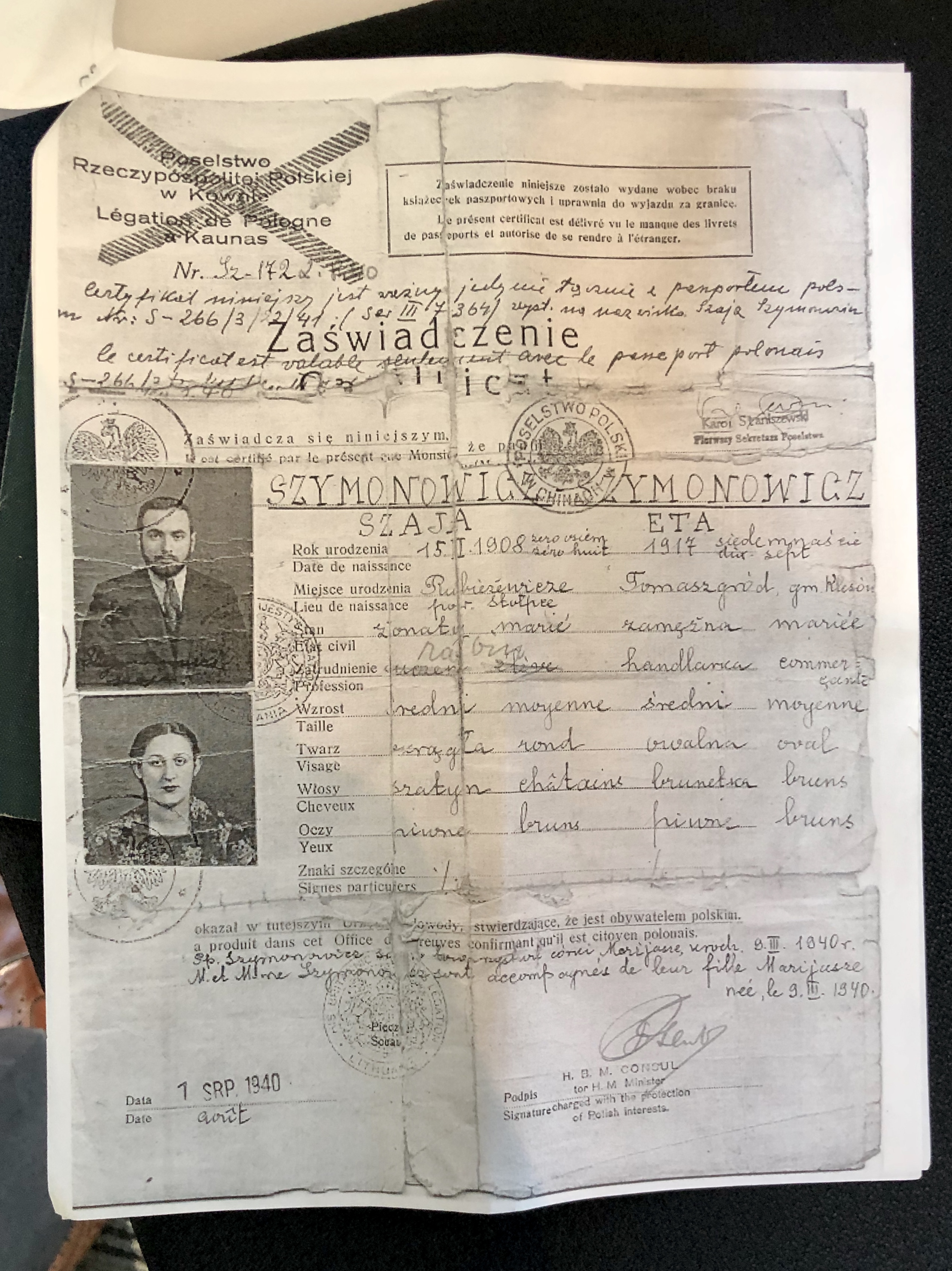 Document — Izaja Szymanowicz
