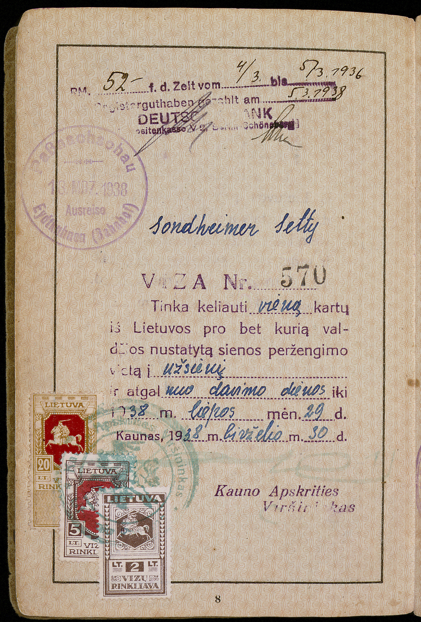 Document — Sondheimer Setty