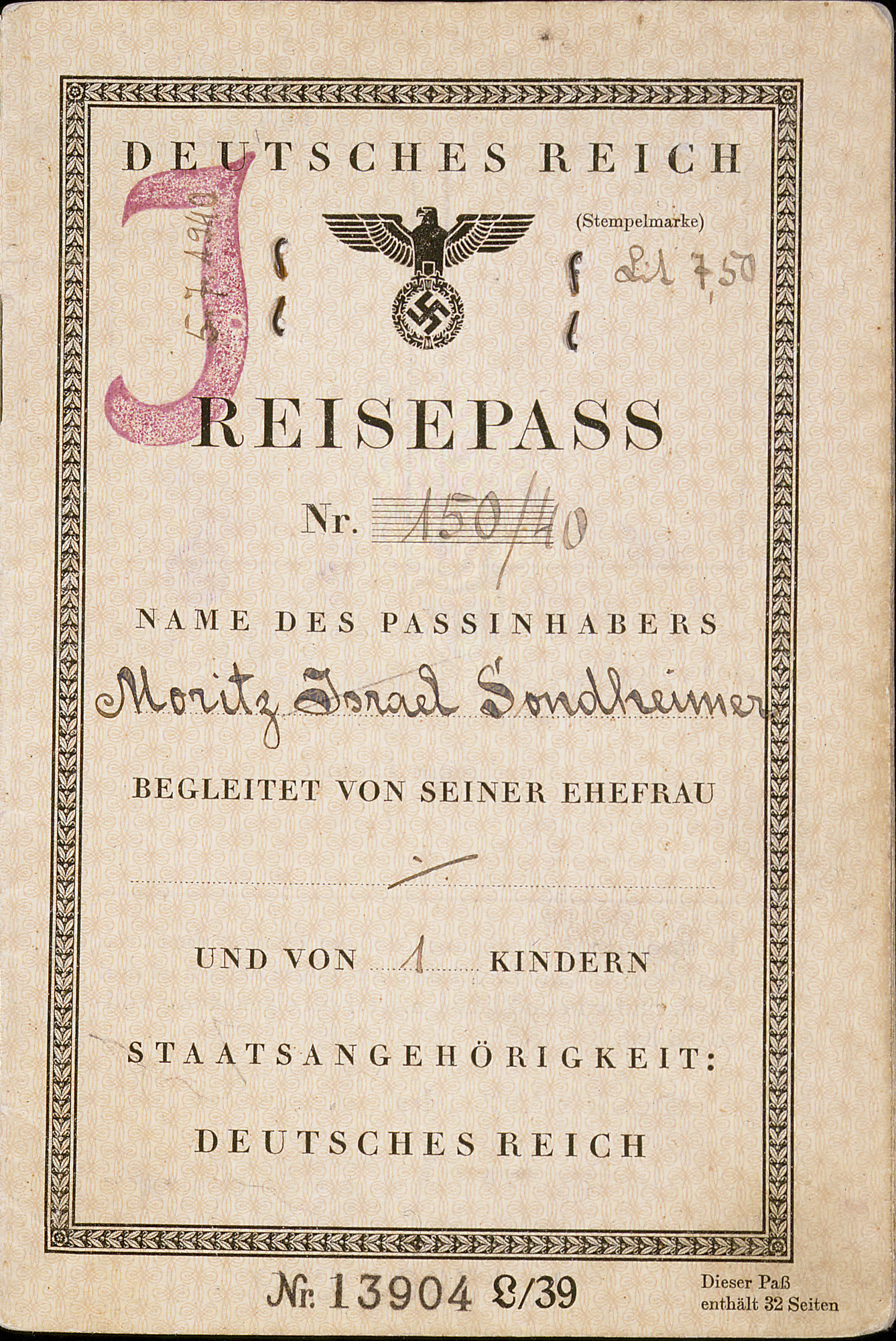 Document — Sondheimer Moritz