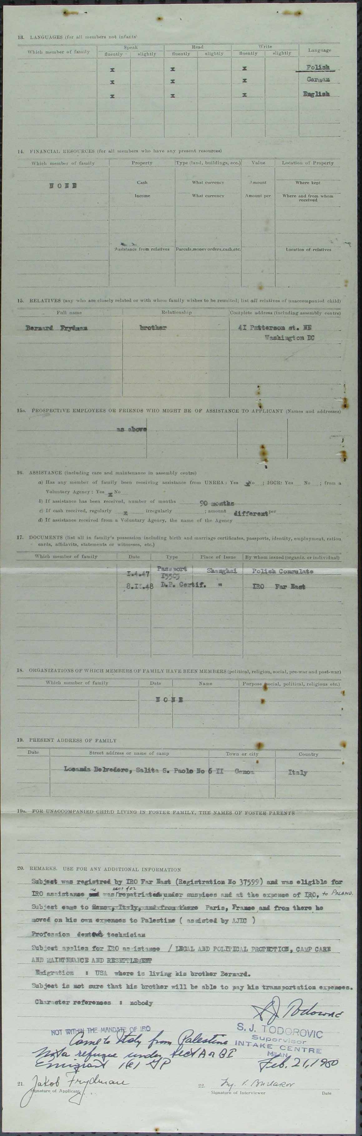 Document — Jakob Frydman