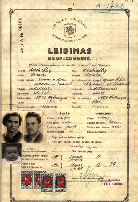 Document — Zorach Warhaftig