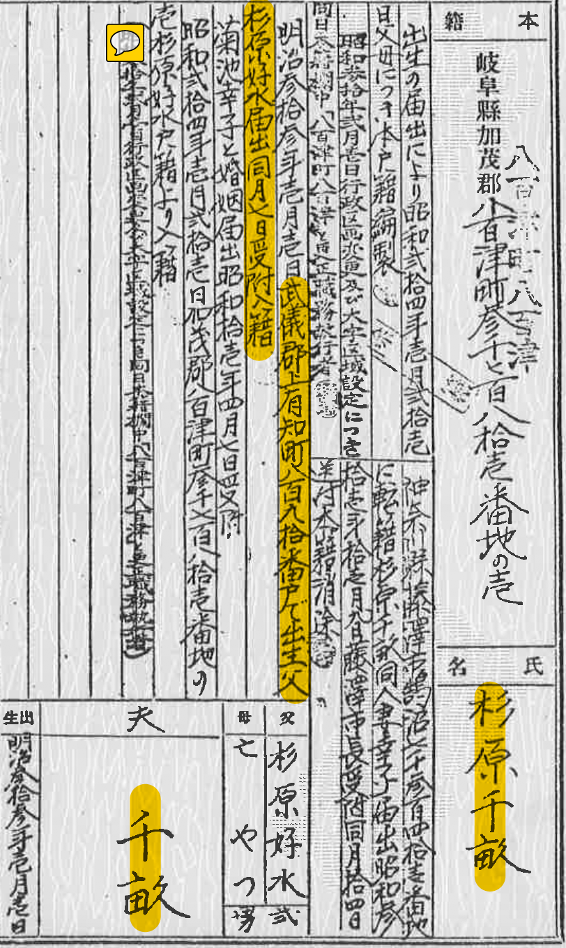Document — Sugihara Chiune