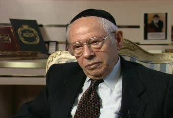 Still from the oral history of Benjamin Gelbfish