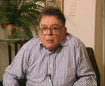 Still from the oral history of Abraham Brumberg