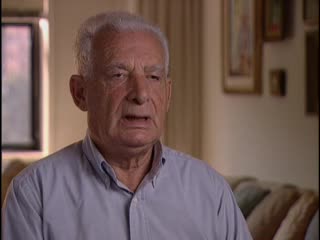 Still from the interview with Motl (Max) Goldberg